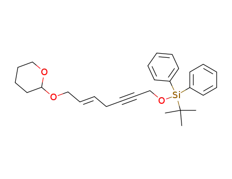 tert-Butyl-diphenyl-[(E)-7-(tetrahydro-pyran-2-yloxy)-hept-5-en-2-ynyloxy]-silane
