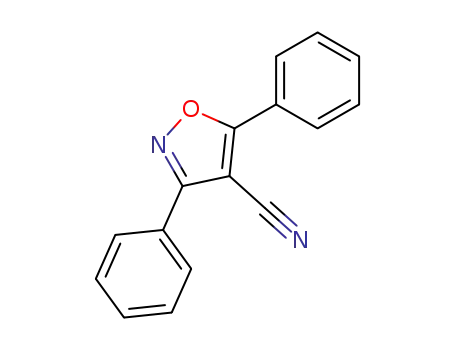 Molecular Structure of 54535-49-8 (4-cyano-3,5-diphenylisoxazole)