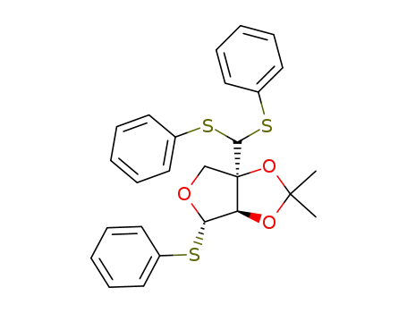 (3aR,6S,6aR)-3a-(Bis-phenylsulfanyl-methyl)-2,2-dimethyl-6-phenylsulfanyl-tetrahydro-furo[3,4-d][1,3]dioxole