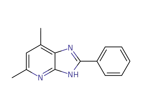 Molecular Structure of 87888-61-7 (1H-Imidazo[4,5-b]pyridine, 5,7-dimethyl-2-phenyl-)
