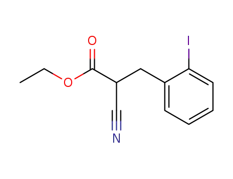Benzenepropanoic acid, a-cyano-2-iodo-, ethyl ester