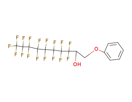 Molecular Structure of 52871-87-1 (2-Decanol,
3,3,4,4,5,5,6,6,7,7,8,8,9,9,10,10,10-heptadecafluoro-1-phenoxy-)