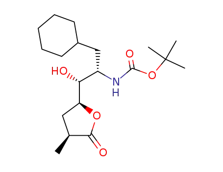 (3S,5S,1'R,2'S)-5-<2'-<(tert-butyloxy)carbonyl>-3'-cyclohexyl-1'hydroxypropyl>-3-methyldihydrofuran-2(3H)-one