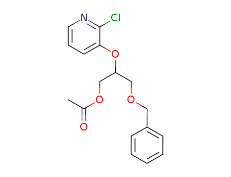 Molecular Structure of 153332-60-6 (1-acetoxy-2-(2-chloro-3-pyridinyloxy)-3-benzyloxypropane)