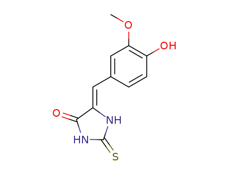 (5Z)-5-(3-methoxy-4-hydroxybenzylidene)-2-thioxoimidazolidin-4-one