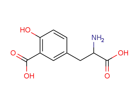 Molecular Structure of 3641-49-4 (3-carboxy-L-tyrosine)