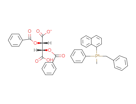Molecular Structure of 84673-94-9 ((2S,3S)-2,3-Bis-benzoyloxy-3-carboxy-propionatebenzyl-methyl-naphthalen-1-yl-phenyl-phosphonium;)