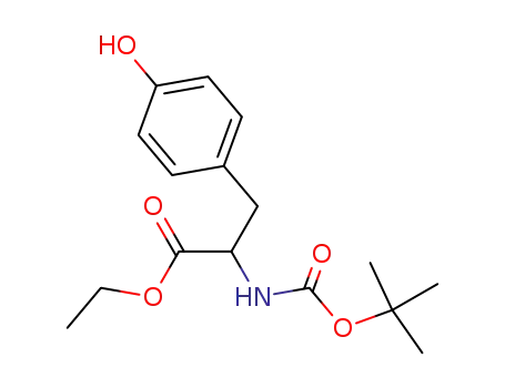 Molecular Structure of 1241680-28-3 (2-((tert-butoxycarbonyl)amino)-3-(4-hydroxyphenyl)propanoate)