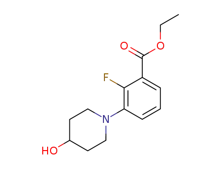 ethyl 2-fluoro-3-(4-hydroxypiperidin-1-yl)benzoate