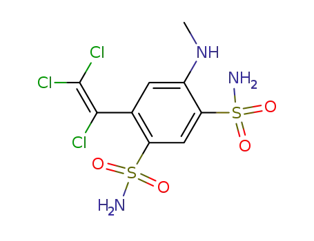 4-methylamino-6-(1,2,2-trichlorovinyl)-1,3-benzenedisulfonamide