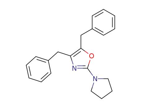 Oxazole, 4,5-bis(phenylmethyl)-2-(1-pyrrolidinyl)-