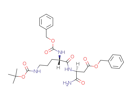 Molecular Structure of 129594-14-5 (Z-Orn(Boc)-Asp(OBzl)-NH<sub>2</sub>)