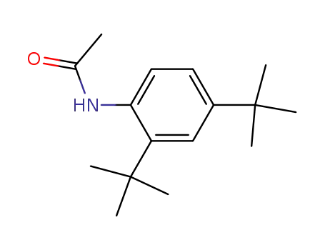 Molecular Structure of 38896-23-0 (N-[2,4-Bis(1,1-dimethylethyl)phenyl]acetamide)