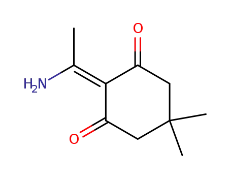 Molecular Structure of 1010-56-6 (1,3-Cyclohexanedione, 2-(1-aminoethylidene)-5,5-dimethyl-)