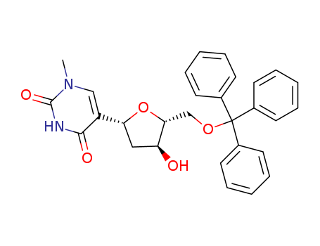 5-[2-Deoxy-5-O-(triphenylmethyl)-β-Derythro-pentofuranosyl]-1-methyl-2,4(1H,3H)-pyrimidinedione