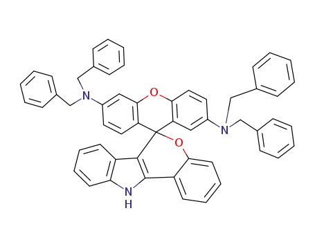 N<sup>2'</sup>,N<sup>2'</sup>,N<sup>6'</sup>,N<sup>6'</sup>-tetrabenzyl-6,11-dihydrospiro<<1>benzopyrano<4,3-b>indol-6,9'-9'H-xanthen>-2',6'-diamine