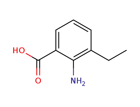 Molecular Structure of 5437-40-1 (2-amino-3-ethylbenzoic acid)