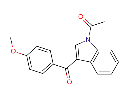 Molecular Structure of 98647-14-4 ((1-acetyl-1H-indol-3-yl)(4-methoxyphenyl)methanone)