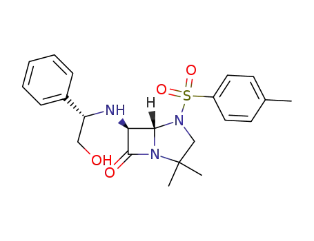 (5S,6S)-6-((S)-2-Hydroxy-1-phenyl-ethylamino)-2,2-dimethyl-4-(toluene-4-sulfonyl)-1,4-diaza-bicyclo[3.2.0]heptan-7-one