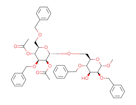 methyl 2,4-di-O-benzyl-6-O-(2,4-di-O-acetyl-3,6-di-O-benzyl-α-D-mannopyranosyl)-α-D-mannopyranoside