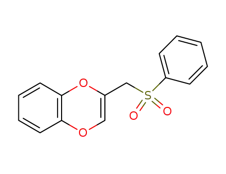Molecular Structure of 138286-96-1 (1,4-Benzodioxin, 2-[(phenylsulfonyl)methyl]-)