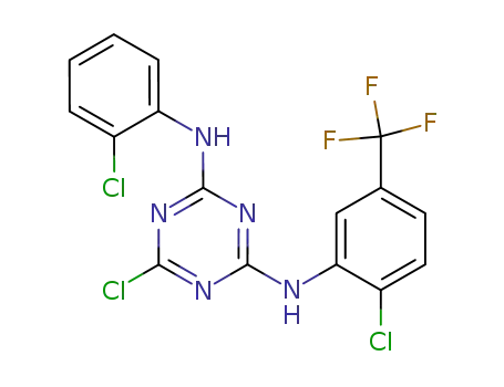 2-chloro-4-(2-chloro-5-trifluoromethylanilino)-6-(2-chloroanilino)-1,3,5-triazine