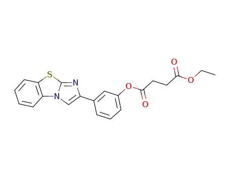 Molecular Structure of 87546-04-1 (2-<m-(3-ethoxycarbonylpropionyloxy)phenyl>imidazo<2,1-b>-benzothiazole)