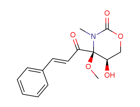 (5RS,6SR)-1-Methyl-3-oxa-5-hydroxy-6-cinnamoyl-6-methoxy-2-piperidinone