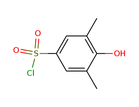 Molecular Structure of 13432-82-1 (Benzenesulfonyl chloride, 4-hydroxy-3,5-dimethyl-)