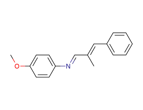 Benzenamine, 4-methoxy-N-(2-methyl-3-phenyl-2-propenylidene)-,
(E,E)-