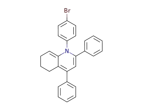 Molecular Structure of 89409-13-2 (Quinoline, 1-(4-bromophenyl)-1,5,6,7-tetrahydro-2,4-diphenyl-)