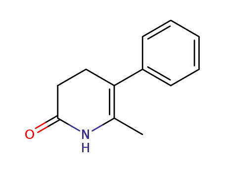 Molecular Structure of 84596-28-1 (2(1H)-Pyridinone, 3,4-dihydro-6-methyl-5-phenyl-)