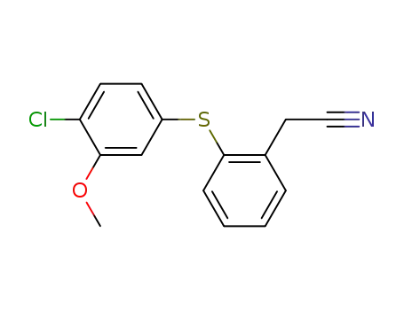 {2-[(4-Chloro-3-methoxyphenyl)sulfanyl]phenyl}acetonitrile