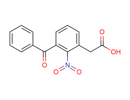 3-Benzoyl-2-nitrophenyl acetic acid