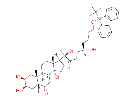 (20R,25R)-27(3-(tert-butyl-diphenyl-silanyloxy)-propyl)-2β,3β,14,20,25,5β-pentahydroxycholest-7-ene-6,22-dione