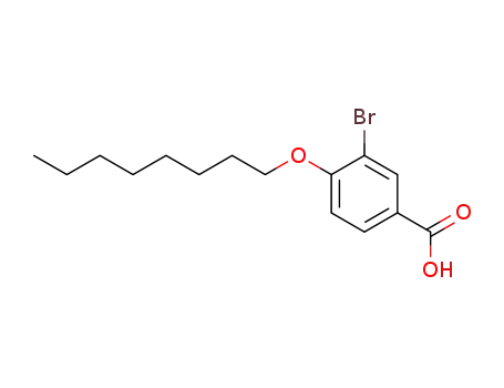 Benzoic acid, 3-bromo-4-(octyloxy)-
