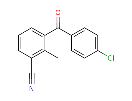 Molecular Structure of 35256-75-8 (3-p-chlorobenzoyl-2-methyl-benzonitrile)