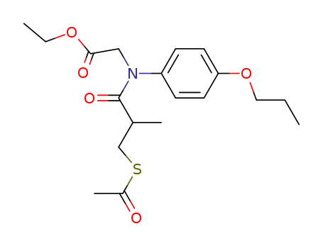 [(3-Acetylsulfanyl-2-methyl-propionyl)-(4-propoxy-phenyl)-amino]-acetic acid ethyl ester