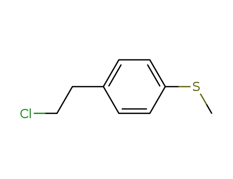Molecular Structure of 55664-67-0 (Benzene, 1-(2-chloroethyl)-4-(methylthio)-)