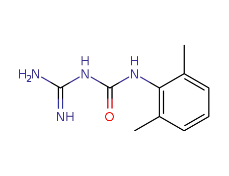 Molecular Structure of 55831-94-2 (1-(diaminomethylidene)-3-(2,6-dimethylphenyl)urea hydrochloride)