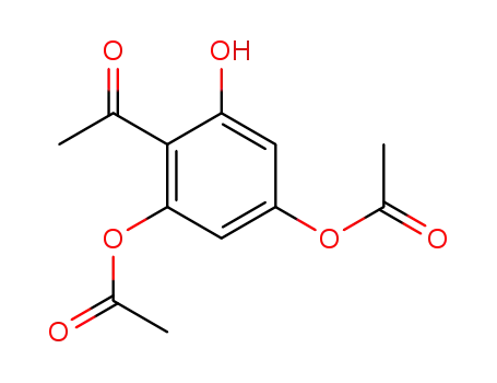 Molecular Structure of 17820-33-6 (acetic acid 5-acetoxy-2-acetyl-3-hydroxyphenyl ester)