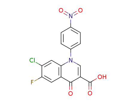 3-Quinolinecarboxylic acid,
7-chloro-6-fluoro-1,4-dihydro-1-(4-nitrophenyl)-4-oxo-