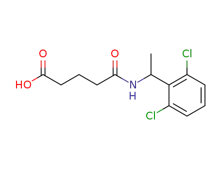 Molecular Structure of 126017-63-8 (4-[1-(2,6-Dichloro-phenyl)-ethylcarbamoyl]-butyric acid)