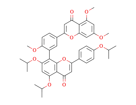 8-[5-(5,7-Dimethoxy-4-oxo-4H-chromen-2-yl)-2-methoxy-phenyl]-5,7-diisopropoxy-2-(4-isopropoxy-phenyl)-chromen-4-one