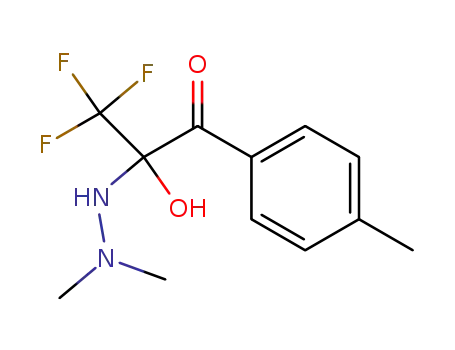 2-(N',N'-Dimethyl-hydrazino)-3,3,3-trifluoro-2-hydroxy-1-p-tolyl-propan-1-one