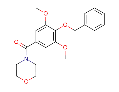 Molecular Structure of 63868-52-0 (4-(4-Benzyloxy-3,5-dimethoxybenzoyl)morpholine)