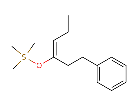 Molecular Structure of 76437-02-0 (Silane, trimethyl[[1-(2-phenylethyl)-1-butenyl]oxy]-, (E)-)