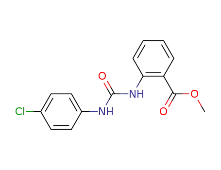 Molecular Structure of 19959-41-2 (methyl 2-{[(4-chlorophenyl)carbamoyl]amino}benzoate)