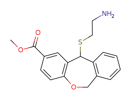 11-<(2-aminoethyl)thio>-6,11-dihydrobenz<b,e>oxepin-2-carboxylic acid methyl ester