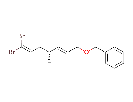 ((E)-(R)-7,7-Dibromo-4-methyl-hepta-2,6-dienyloxymethyl)-benzene